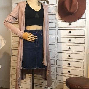 Taupe lagenlook/boho long sleeve top.